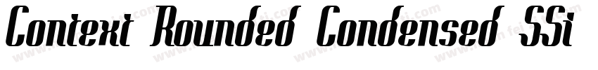 Context Rounded Condensed SSi Normal字体转换